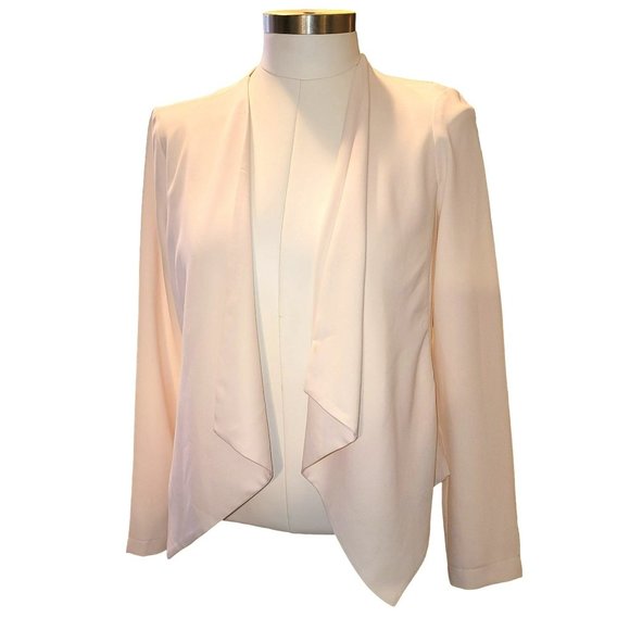 Lush Cream Waterfall Jacket Cascade Open Woman's Size Small Vr605 - Picture 1 of 14